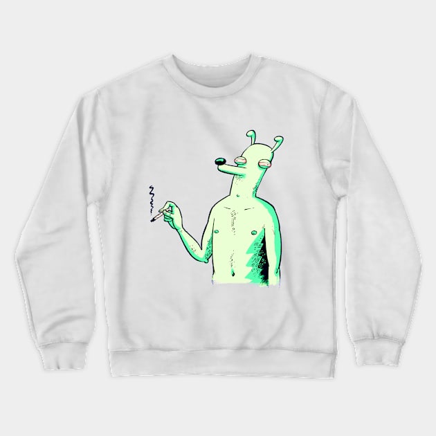 A Cartoon Dog Crewneck Sweatshirt by neilkohney